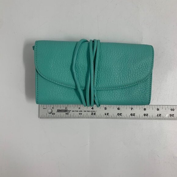 Talbots‎ Women's Leather Wrap Zipper Makeup Jewelry Wrap Wallet NWT - Picture 10 of 12